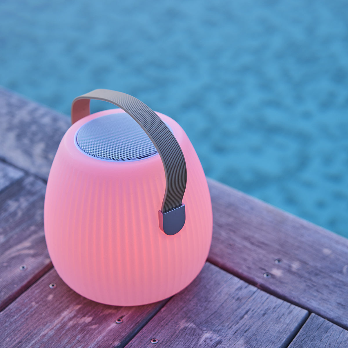 Mini music portable bluetooth wireless LED white/multicolor dimmable MINI MAY PLAY H23cm with remote control