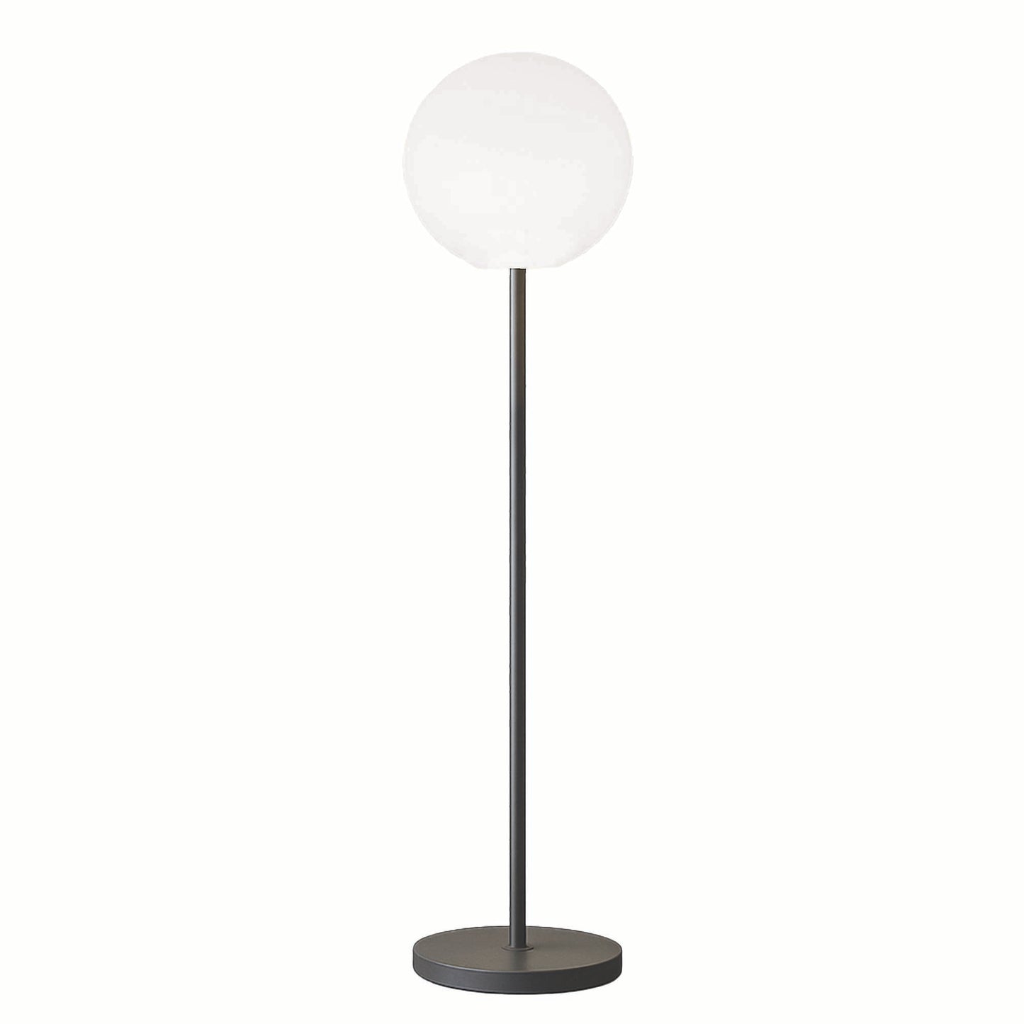 Rechargeable luminous floor lamp with metal foot Scandinavian design LED warm white/white dimmable LUNY TALL H150cm