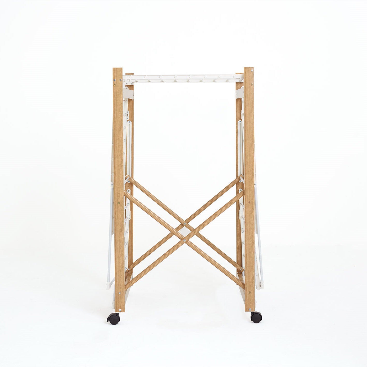 28M USHUAIA Multi-Function Clothes Rack Clothes Drying Rack Wood Color Large Capacity