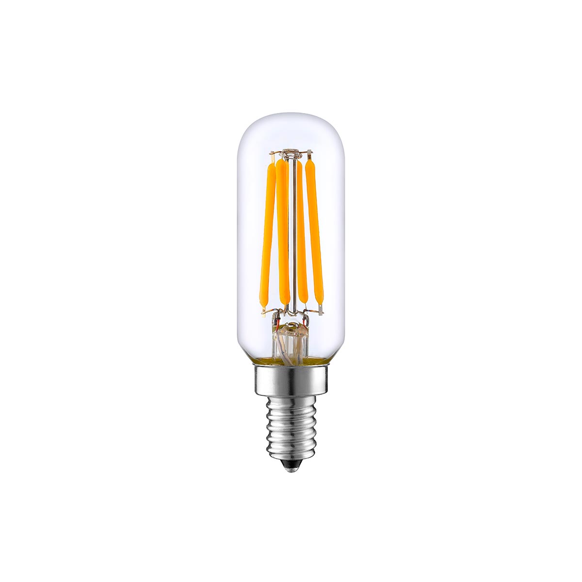 Pack of 100 LED filament bulb E14 warm white PLUTON T25 4W H9cm