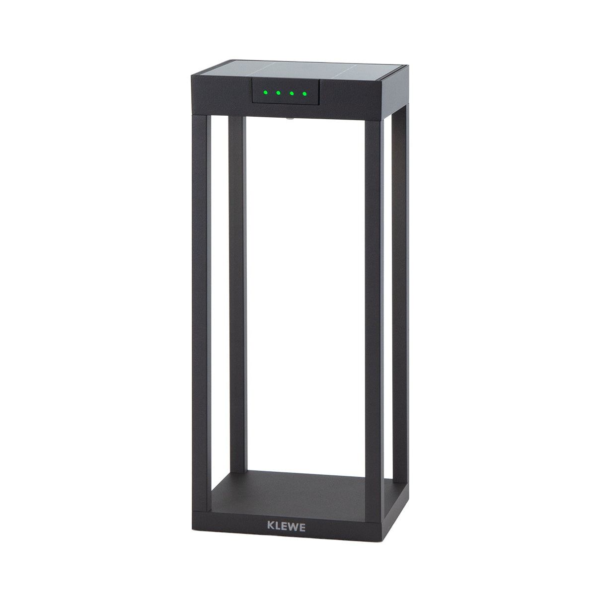 Borne solaire LED blanc chaud RADIA MINI aluminium éclairage puissant H35cm