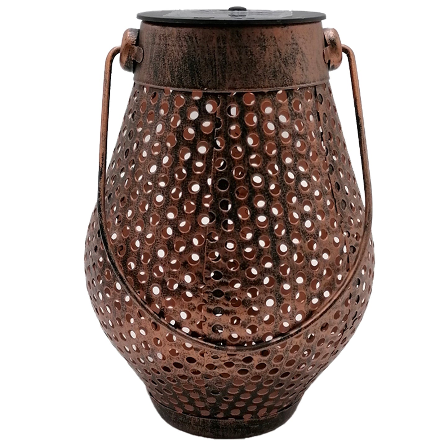 Vintage decorative solar lantern with shadow effect DOTY H17cm