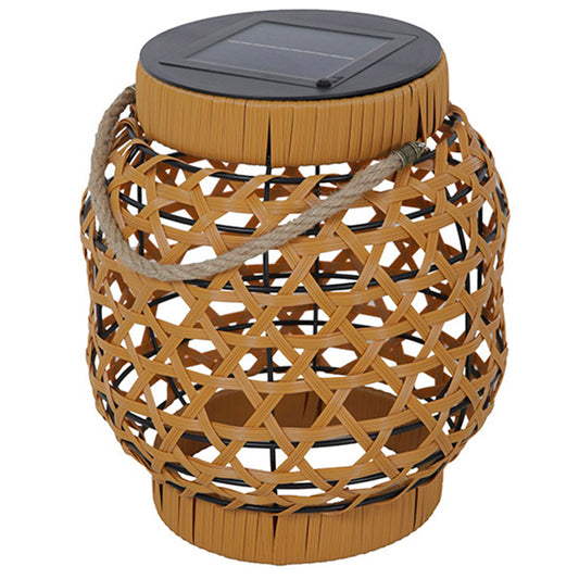 Decorative solar lantern in warm white LED polyethylene CAPRI SMALL H32cm
