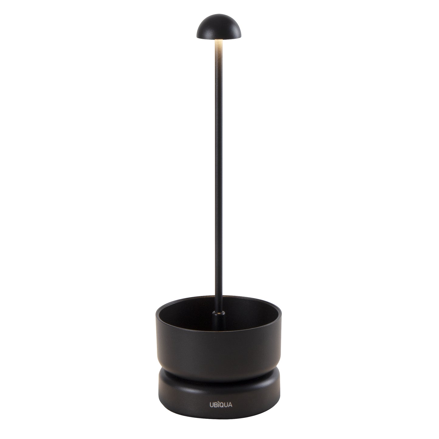 Lampe de table sans fil dimmable en aluminium noir LED BASKET BLACK H31 cm