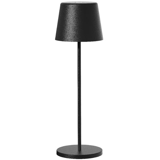 Table lamp touch wireless aluminum black LED white dimmable KELLY BLACK H38cm