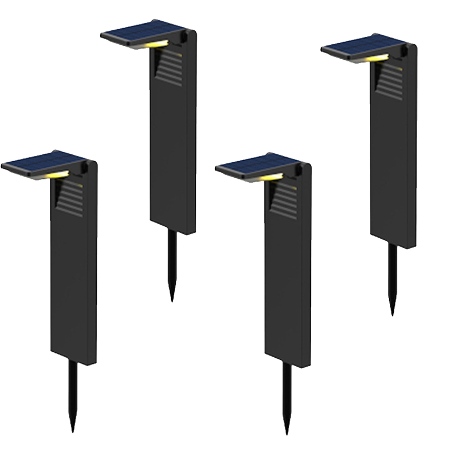 Set of 2 cold white LED solar beacons for planting 2x OSTRY H41cm