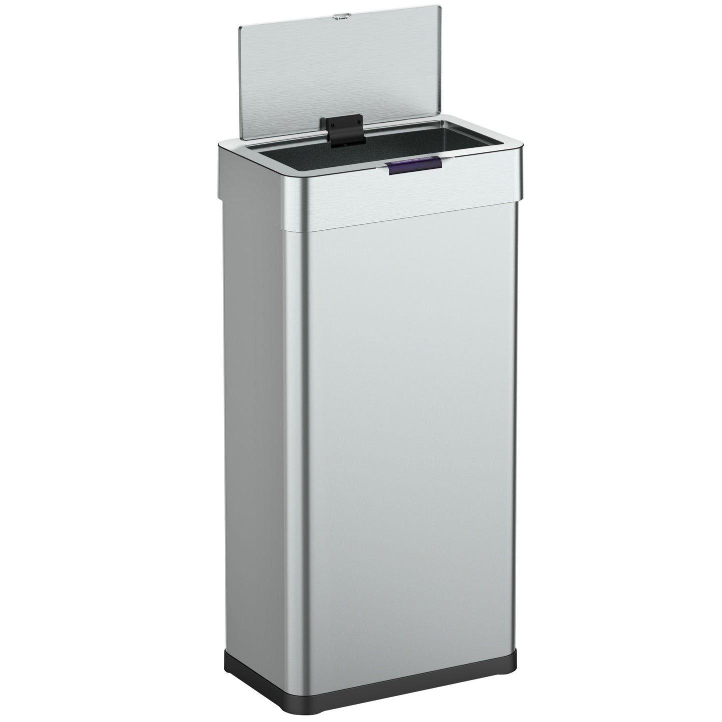 Poubelle de cuisine automatique design 90L DAYTONA en acier INOX avec cerclage