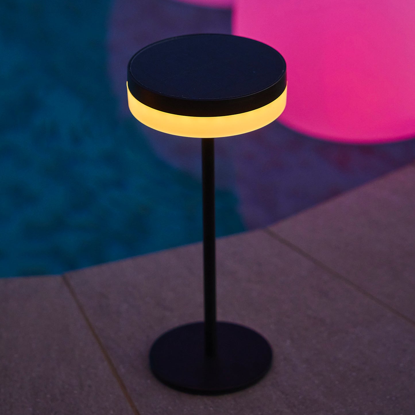 Lampe de table solaire LED blanc dimmable VIVIA MINI SOLAR H27cm
