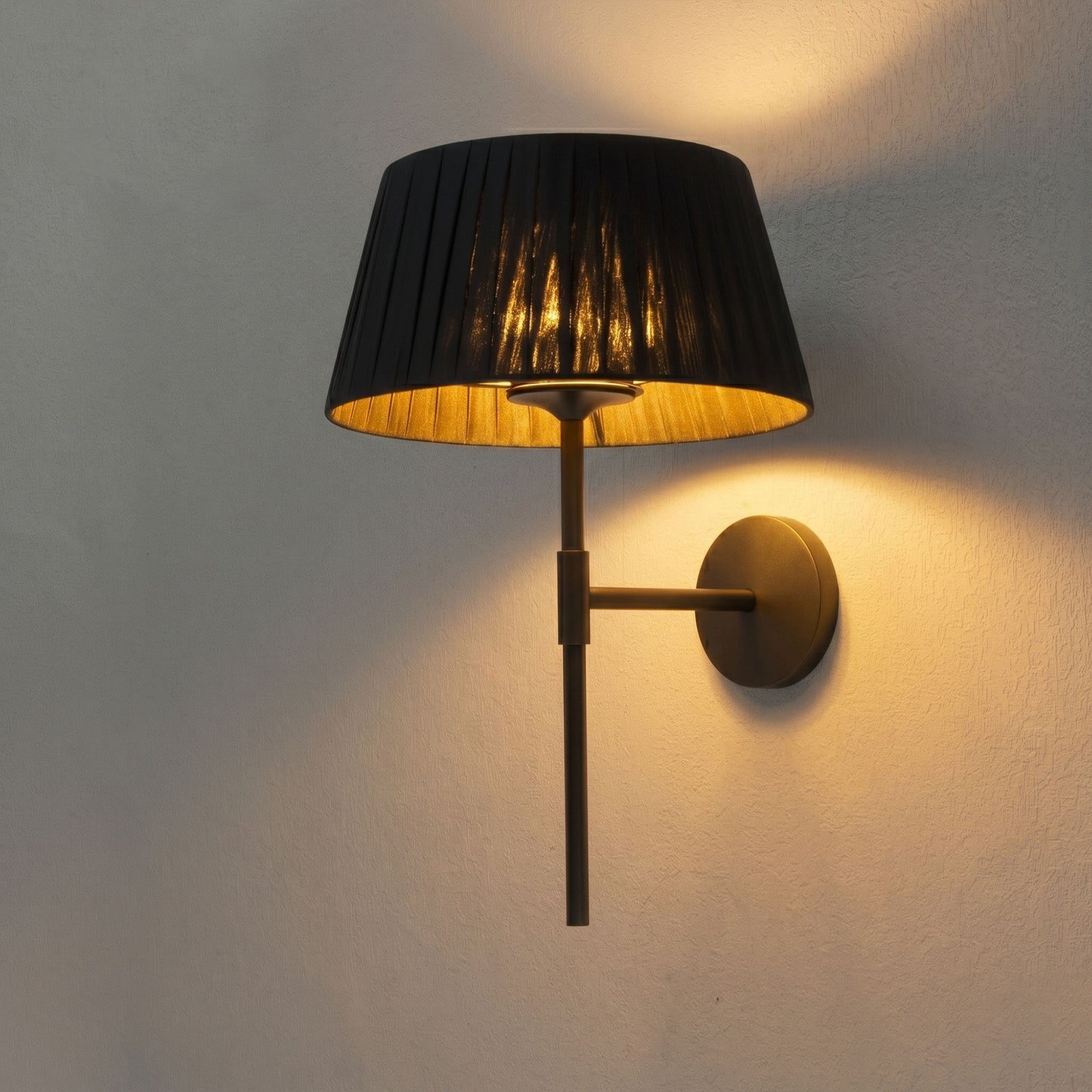Applique murale d'intérieur avec ampoule LED noir rechargeable blanc chaud dimmable CLICK BLACK H32cm