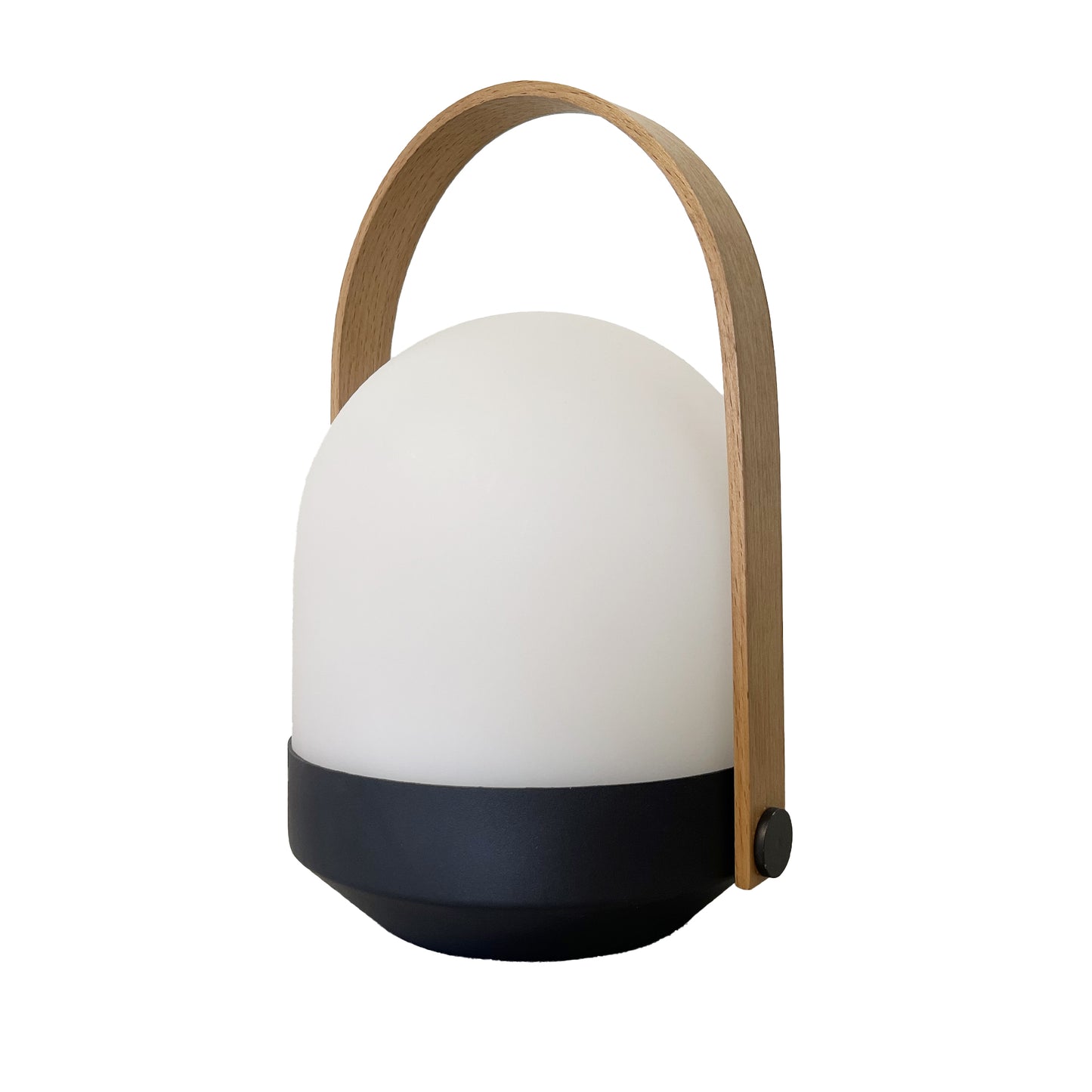 Baladeuse sans fil poignée bambou naturel LED blanc chaud dimmable AURA H27cm