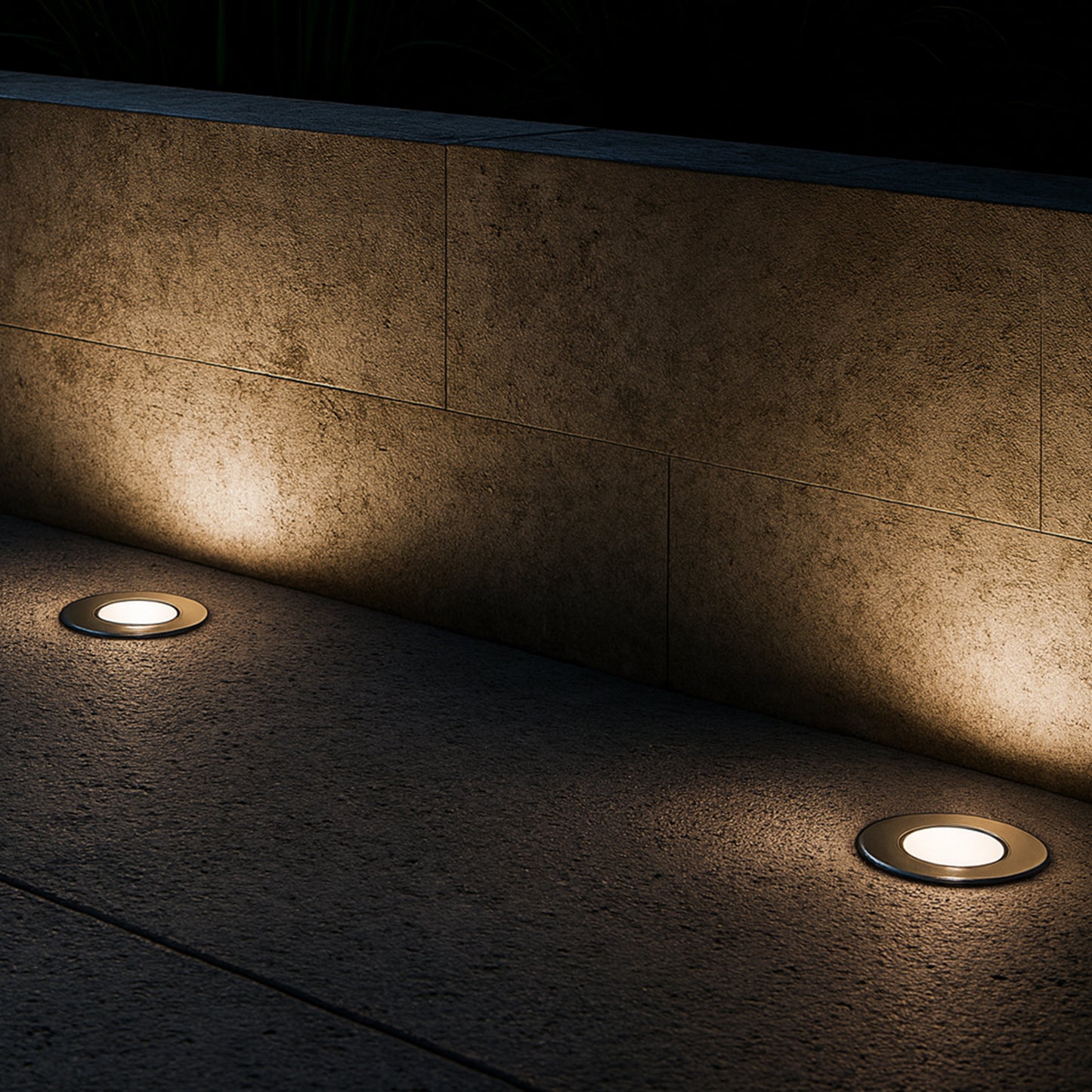 3 Spots Solaires bord de piscine avec Panneau solaire déporté 3x SOLPOOL LED Blanc chaud H10cm