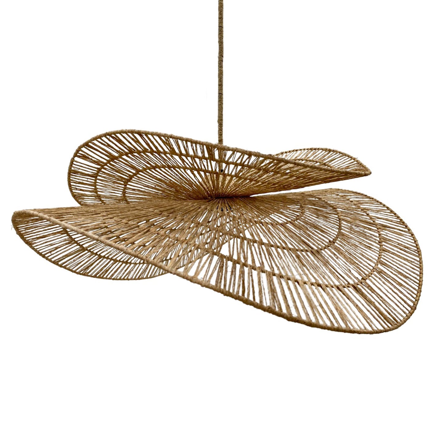 Suspension sur secteur pour l'extérieur SOLARA OUTDOOR CABLE en jute naturel style bohème 5m de longueur de câble