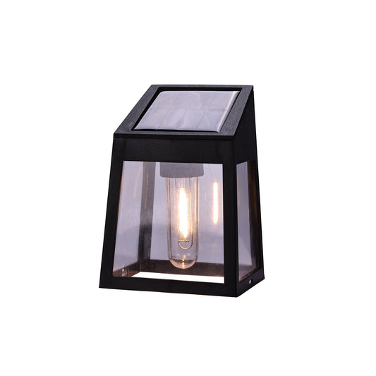 Warm white LED solar wall light FLYN H13cm