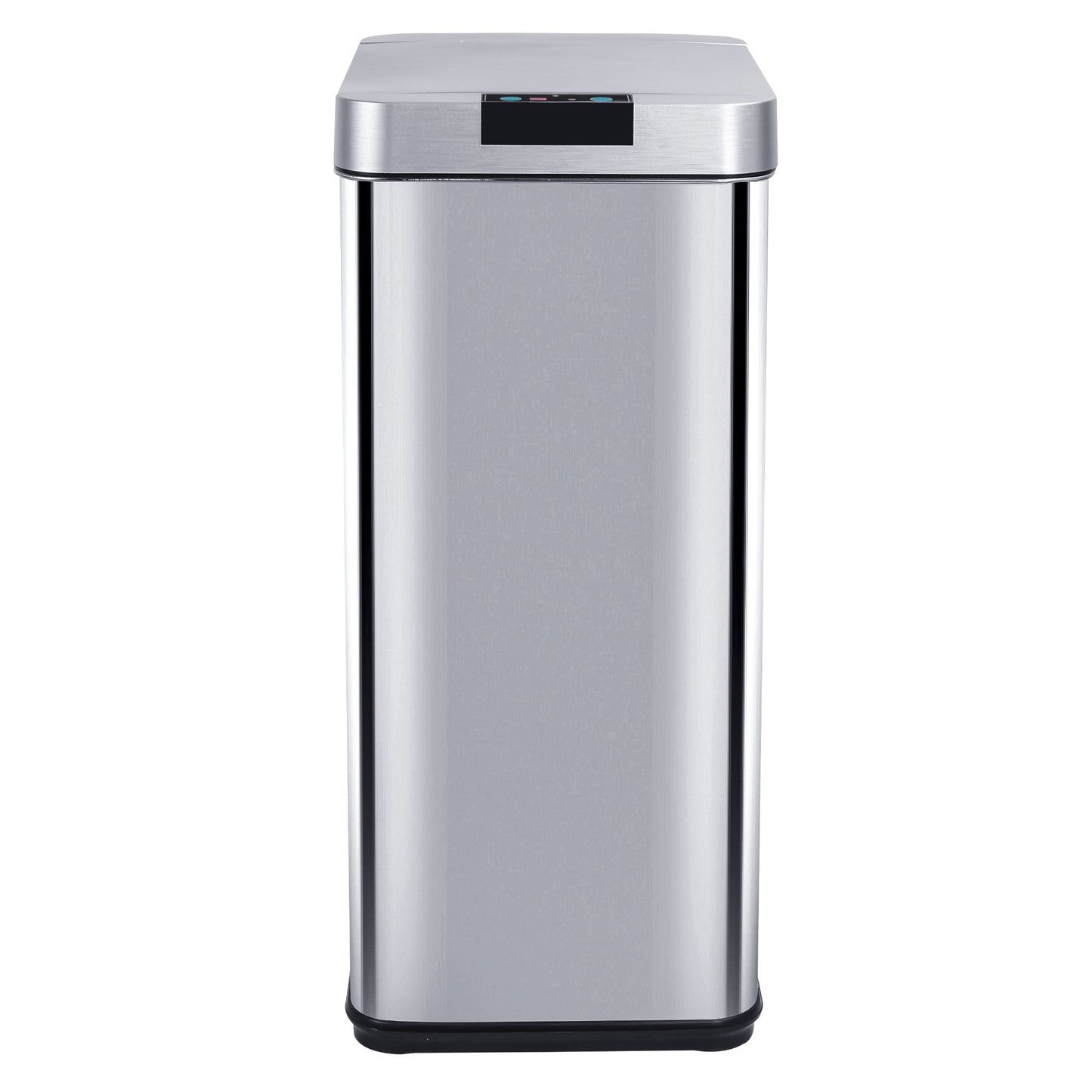 Poubelle de cuisine automatique design 50L PARKSIDE en acier INOX avec cerclage - REDDECO.com