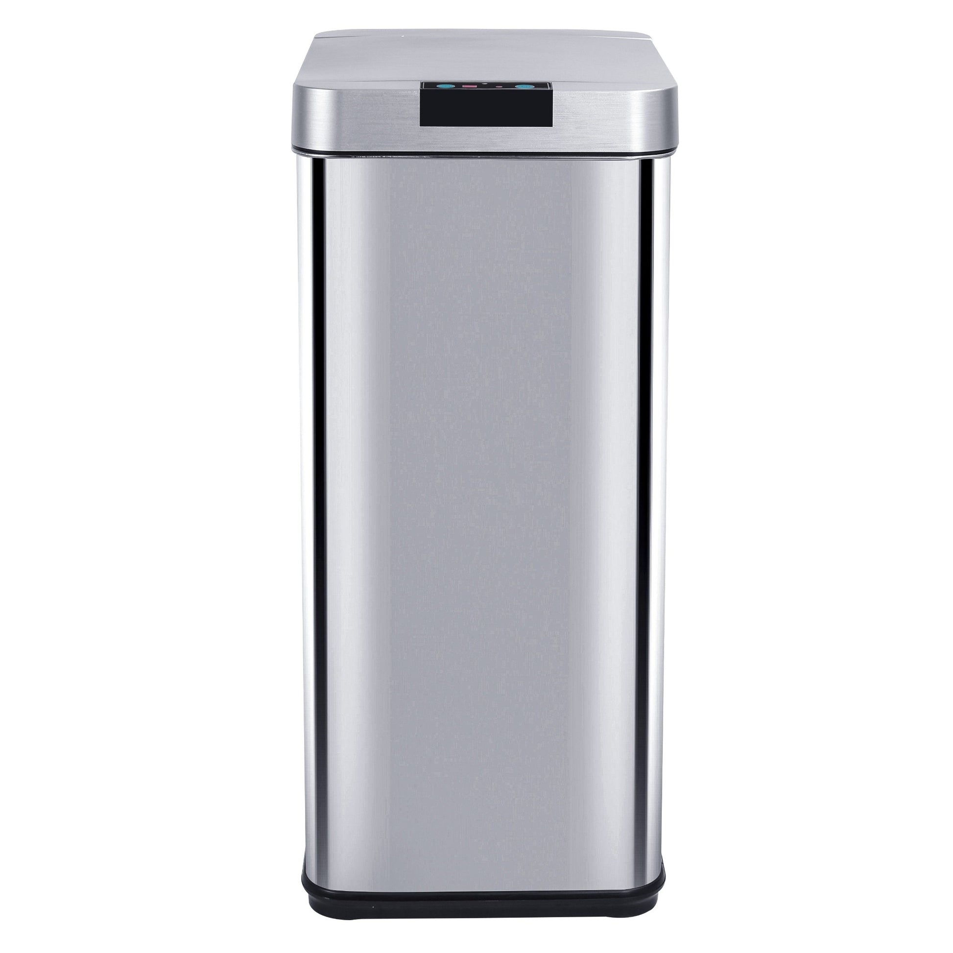 Poubelle de cuisine automatique design 50L PARKSIDE en acier INOX avec cerclage - REDDECO.com
