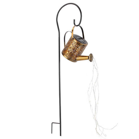 Decorative LED solar beacon in the shape of a watering can to plant ARROSY H78cm