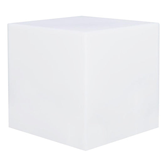 Cube lumineux tabouret sans fil LED multicolore dimmable CARRY 40cm avec télécommande et socle à induction - REDDECO.com