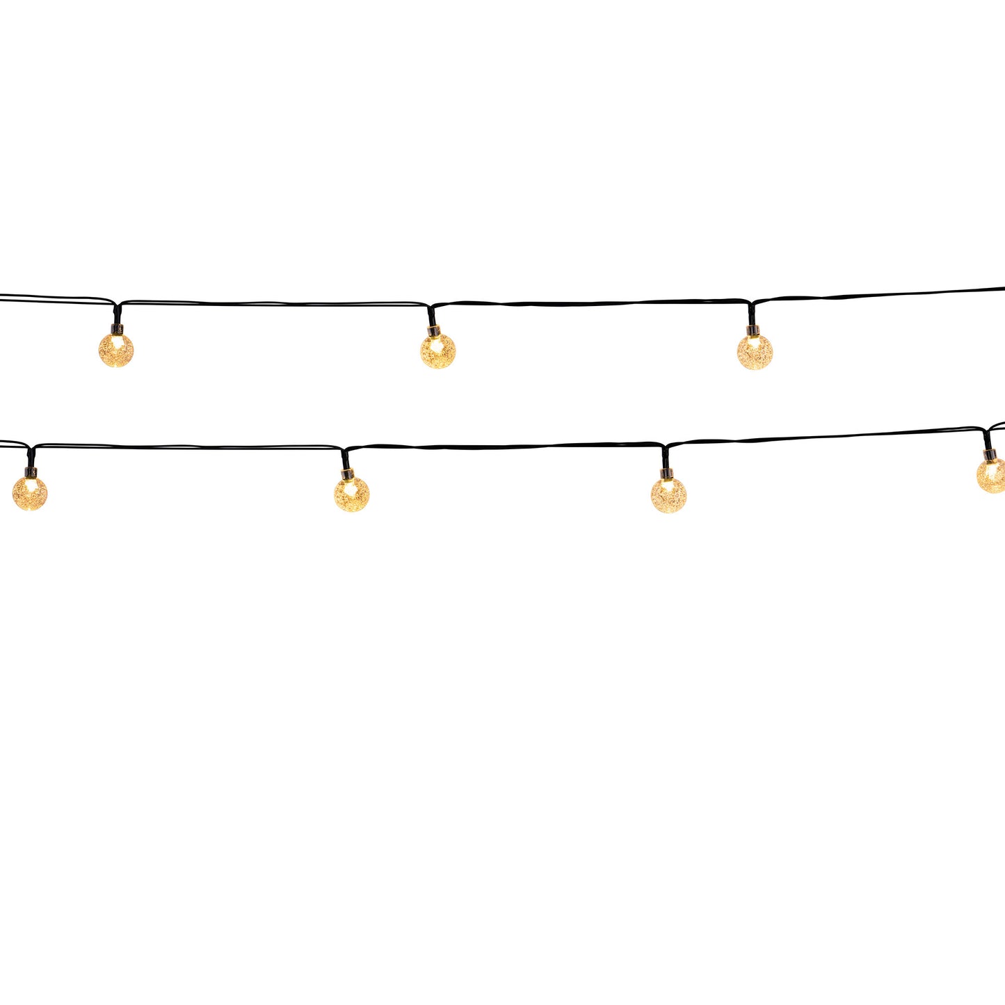 Solar string light with 20 warm white LED twinkling globes FESTY WHITE 5.80m