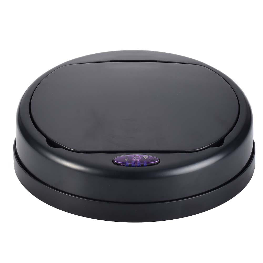Round Automatic Trash Can Lid Model SOHO Black Full Black