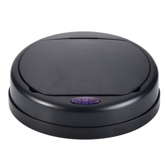 Round Automatic Trash Can Lid Model SOHO Black Full Black