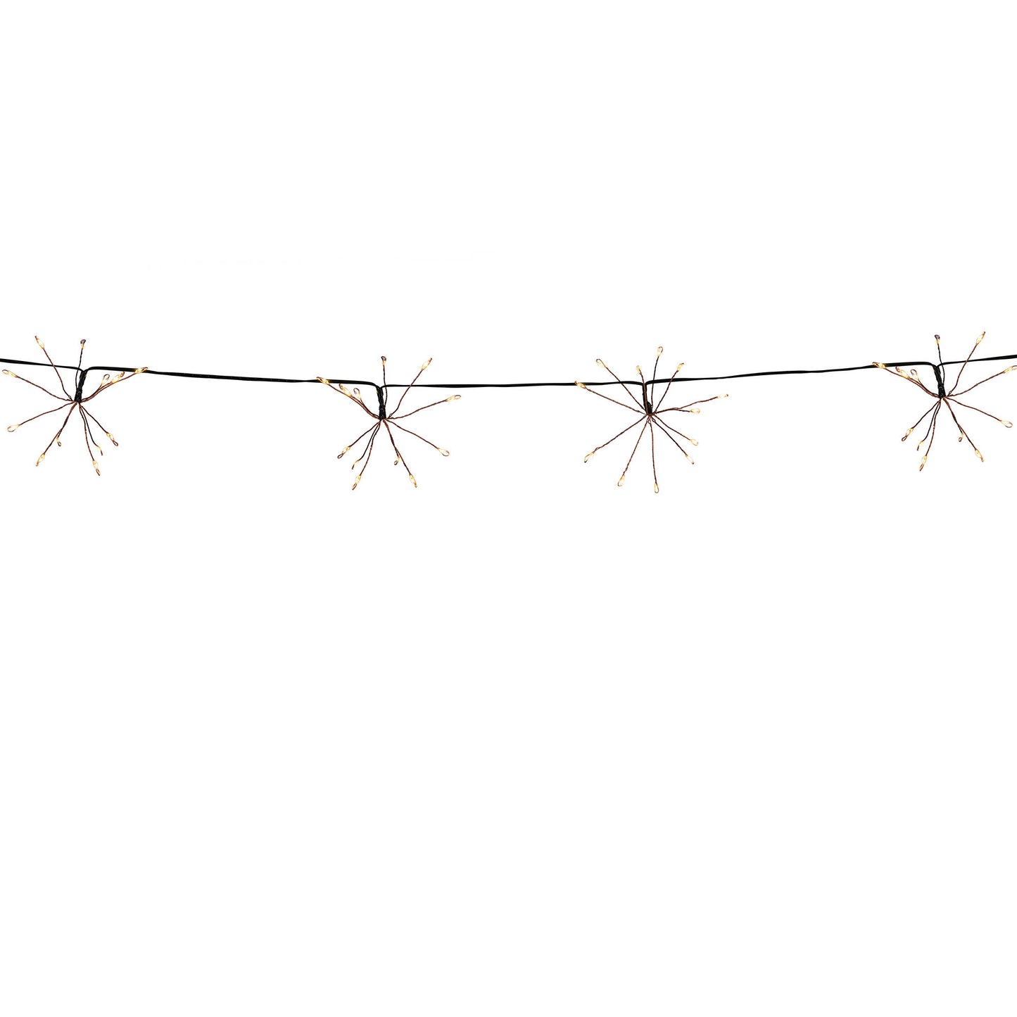 FIREWORKS STRING LIGHT 4.2m Warm White Festive Micro LED Solar Sparkling Fairy Lights