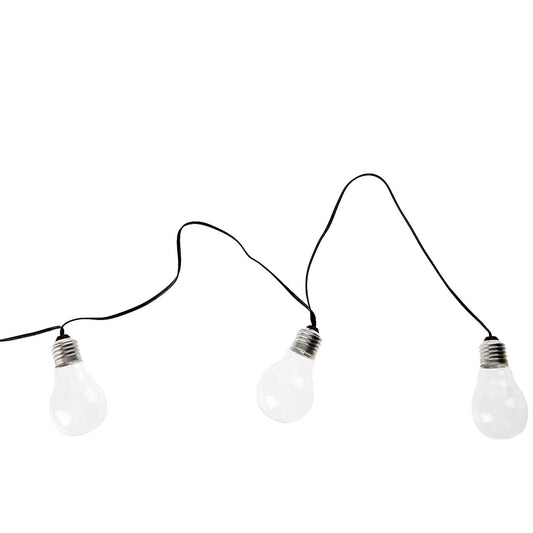 Guirlande lumineuse de jardin 10 ampoules transparentes LED blanc FANTASY COLD 7.50m - REDDECO.com