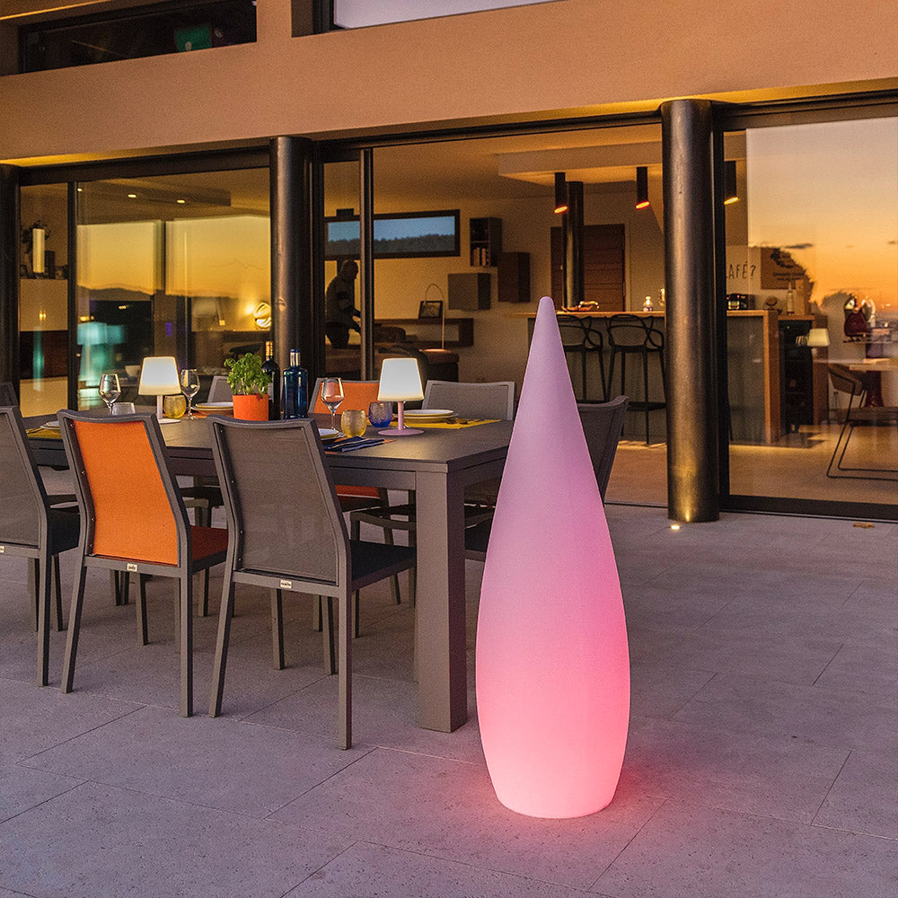 CLASSY H120cm dimmable multicolored LED drop wireless floor lamp with remote control