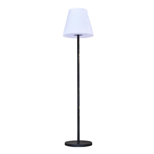 Lampadaire lumineux solaire et rechargeable pied métal LED blanc chaud / blanc dimmable STANDY SOLAR H150cm - REDDECO.com