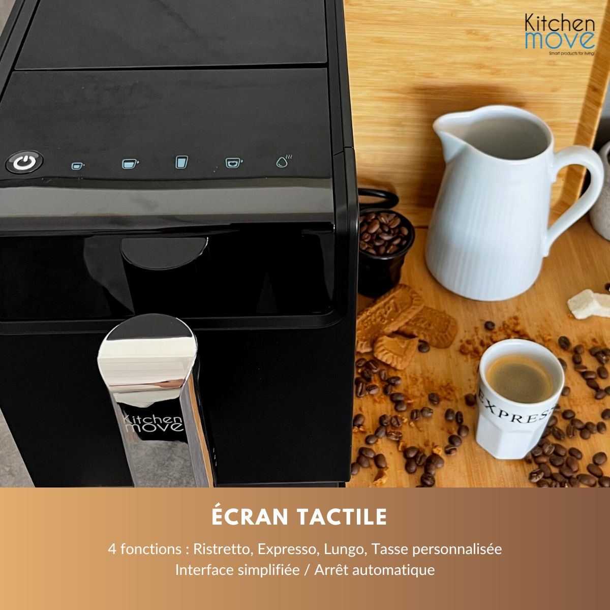 Coffee maker automatic bean coffee machine espresso grinder PILCA compact multifunction