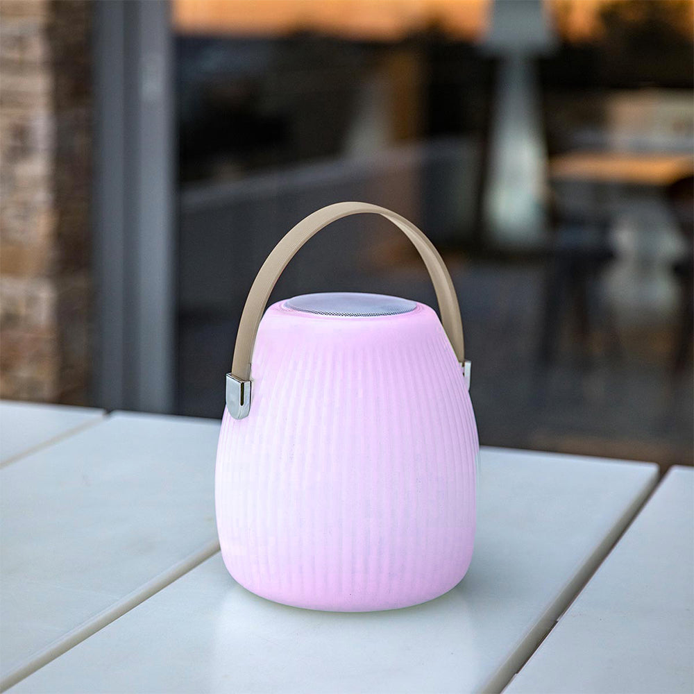 Mini music portable bluetooth wireless LED white/multicolor dimmable MINI MAY PLAY H23cm with remote control
