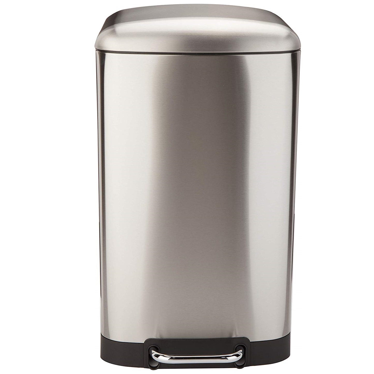 Poubelle de cuisine à pédale 40L Design GREENWICH en acier Inox avec seau couvercle bombé - REDDECO.com