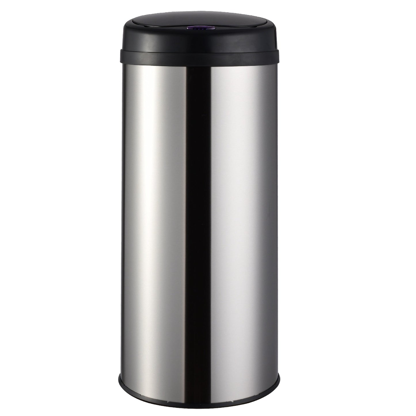 Automatic kitchen bin 50L ARTIC SILVER large capacity in brushed STAINLESS STEEL with strapping