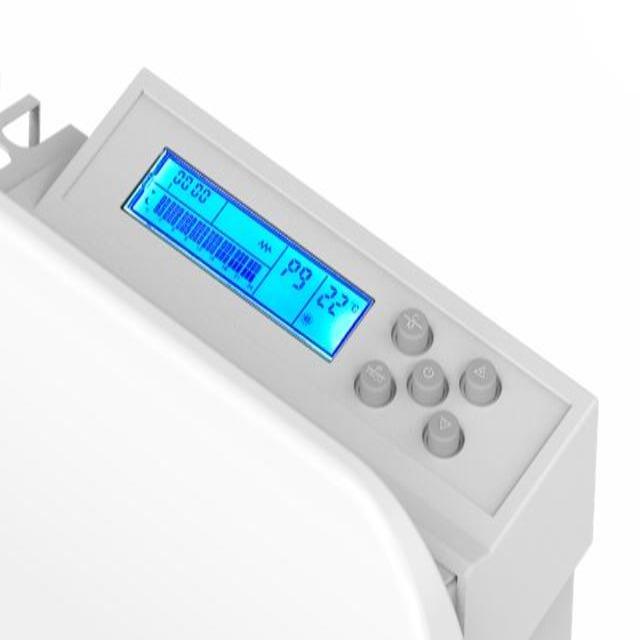 Electric heater with dry inertia CERAMIC LCD screen 1000W POWELL Standard NF