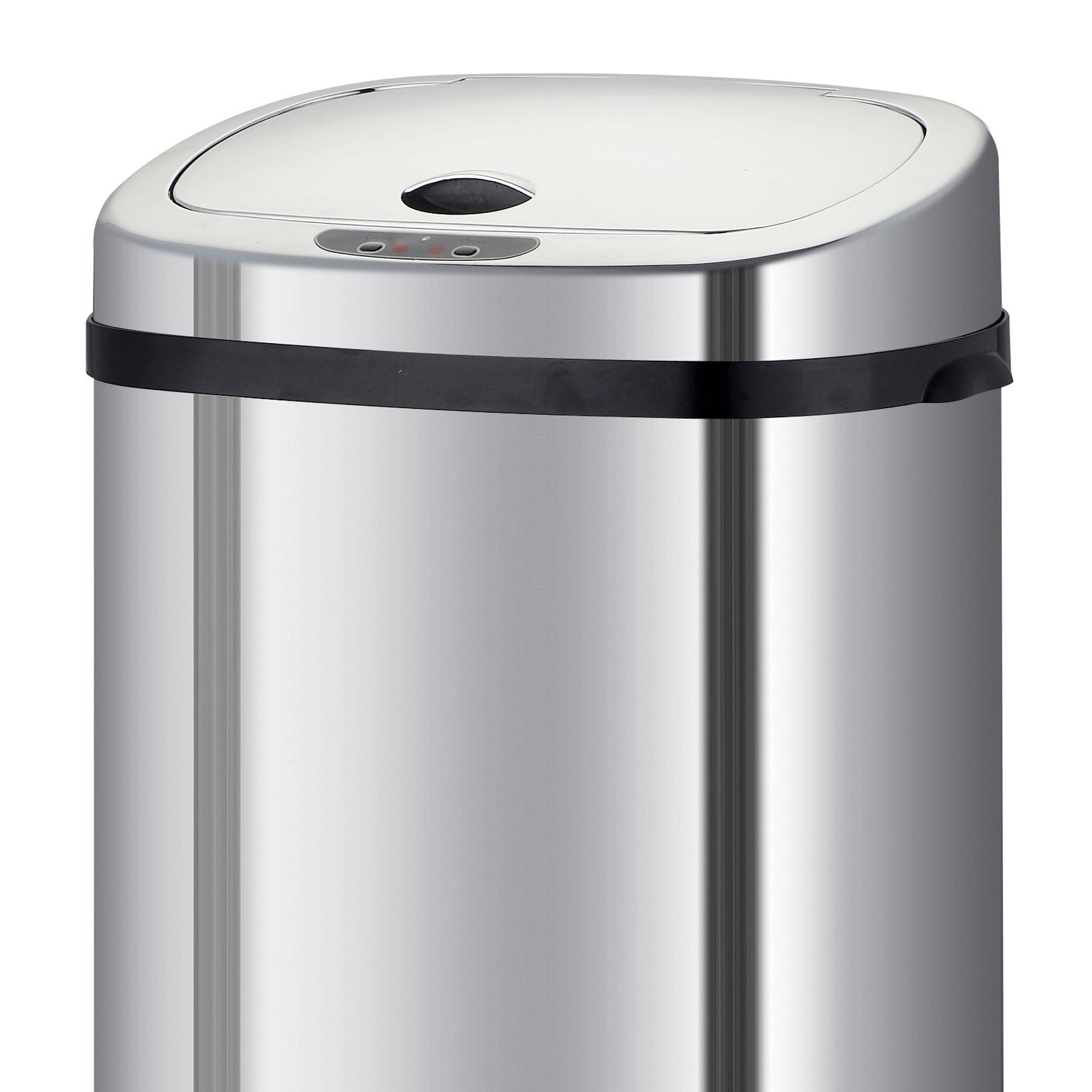 Rectangular automatic bin cover model LARGO Chrome