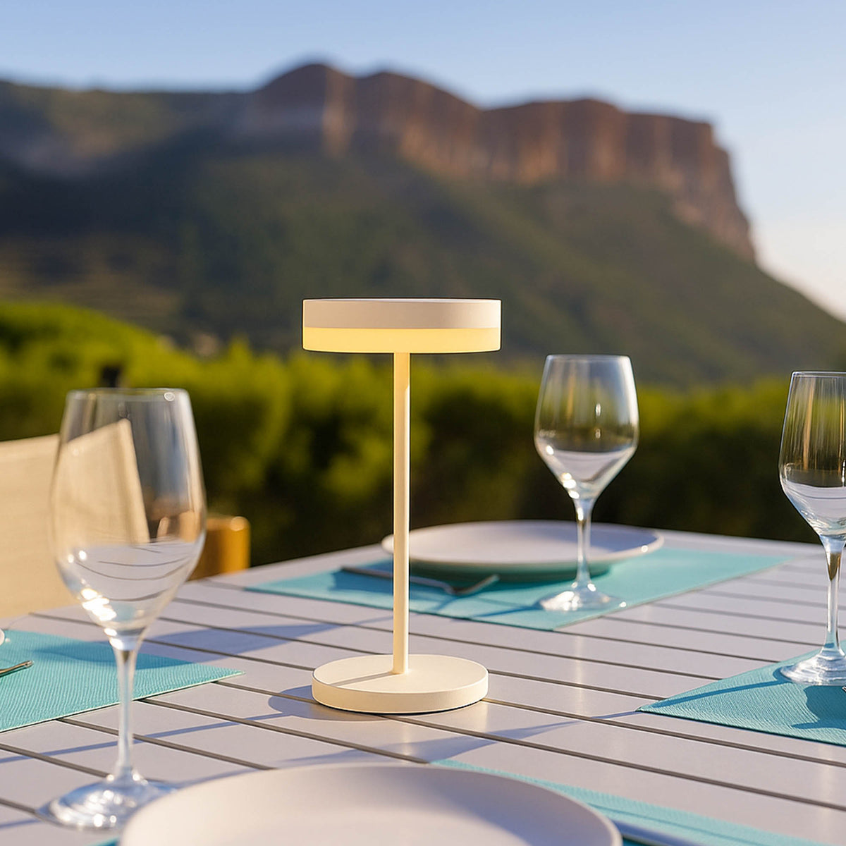 2 Lampe de table solaire VIVIA MINI H27CM