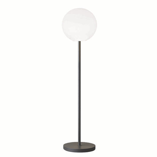 Rechargeable luminous floor lamp with metal foot Scandinavian design LED warm white/white dimmable LUNY TALL H150cm