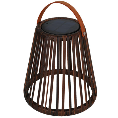 Decorative solar lantern in warm white LED polyethylene SHADY H43cm
