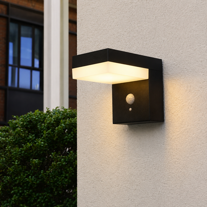 Applique murale solaire à fixer LED blanc chaud avec détecteur de mouvement CENOVA WALL H12.5cm