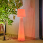 Designer wireless floor lamp LED dimmable multicolored wavy lampshade LADY H110cm with remote control