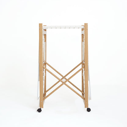 28M USHUAIA Multi-Function Clothes Rack Clothes Drying Rack Wood Color Large Capacity