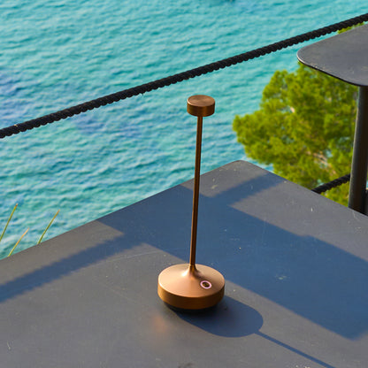 Wireless warm white LED table lamp ABBY BLACK H30cm