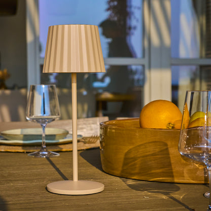 Wireless warm white LED table lamp ABBY BLACK H30cm