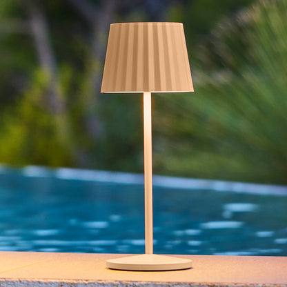 Wireless warm white LED table lamp ABBY BLACK H30cm