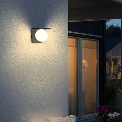Applique murale solaire avec détecteur de mouvement LED blanc froid BOLLY WALL H14cm