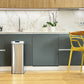 Automatic kitchen bin 70L SILVERLAKE in stainless steel with strapping Large capacity butterfly opening