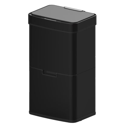 NARVIK 75l Double Compartment Automatic Kitchen Trash Can In Stainless Steel Recycling Large Capacity And Table Trash Can 3l