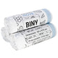 Set of 60 white bin bags 50L 60 x H75 CM BINY Ultra resistant 23 microns with drawstring