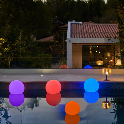 BOBBY ∅40cm dimmable multicolored floating LED wireless light ball with remote control and induction base