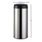 Automatic kitchen bin 50L ARTIC SILVER large capacity in brushed STAINLESS STEEL with strapping