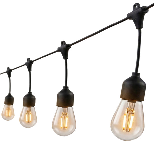 Solar string light 10 warm white LED vintage filament bulbs MAFY SOLAR 6.50m